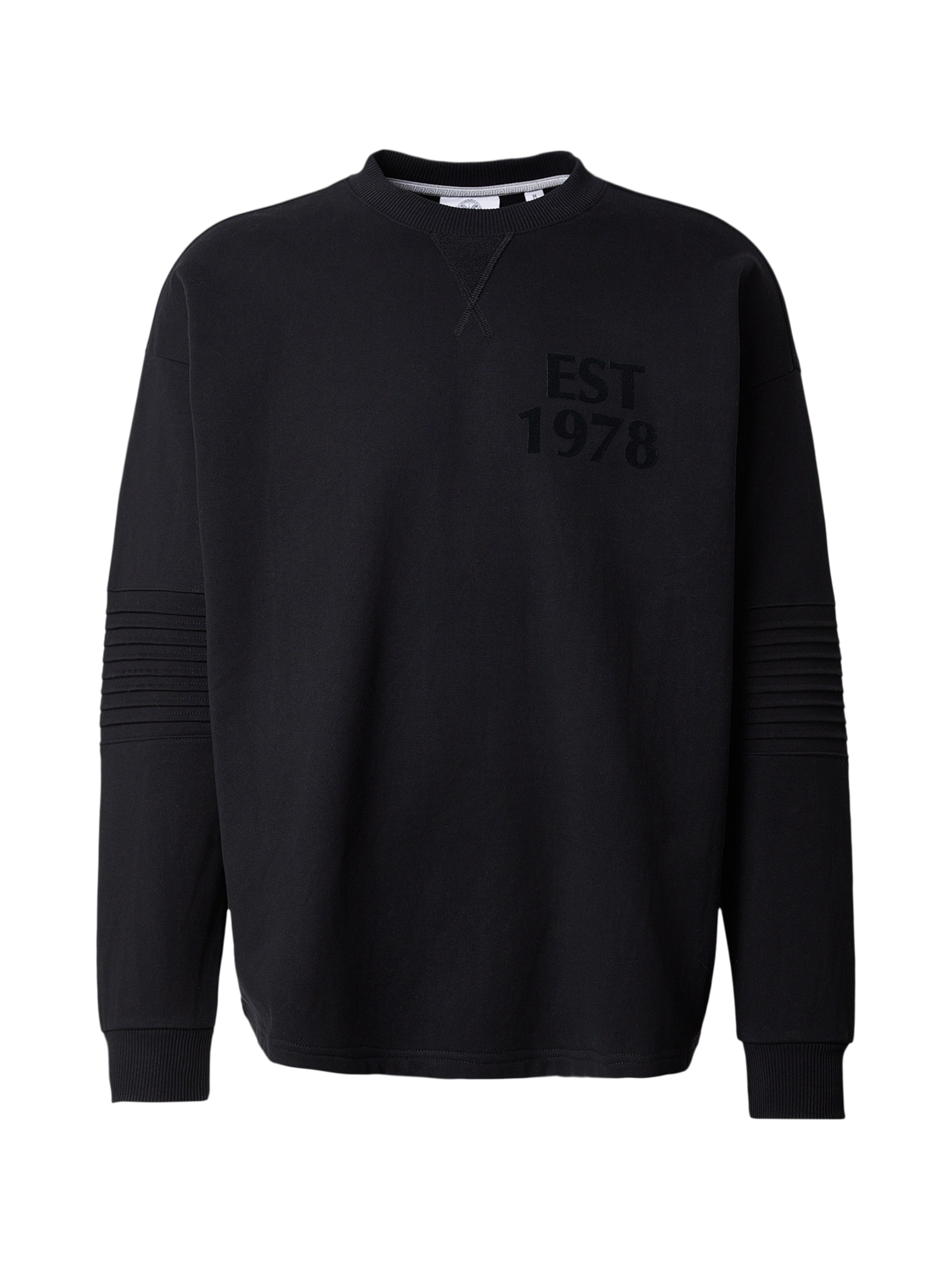 Carlo Colucci Sweatshirt 'Faustini' in Schwarz: Vorderseite