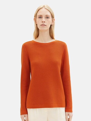 TOM TAILOR Sweater in Orange: front