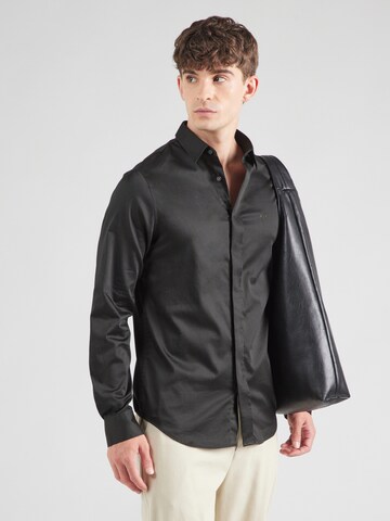 ARMANI EXCHANGE Слим Рубашка '8NZCBD ZN10Z' в Синий: спереди
