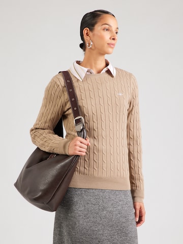 Pullover di GANT in grigio: frontale