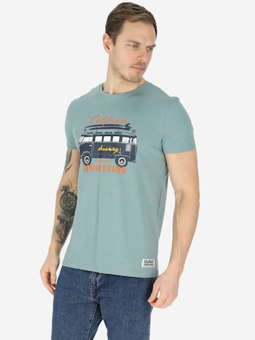 T-Shirt Denim Factory en vert : devant