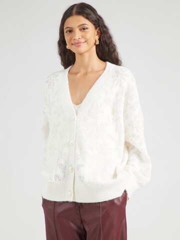 Cardigan 'VICoops' VILA en blanc : devant