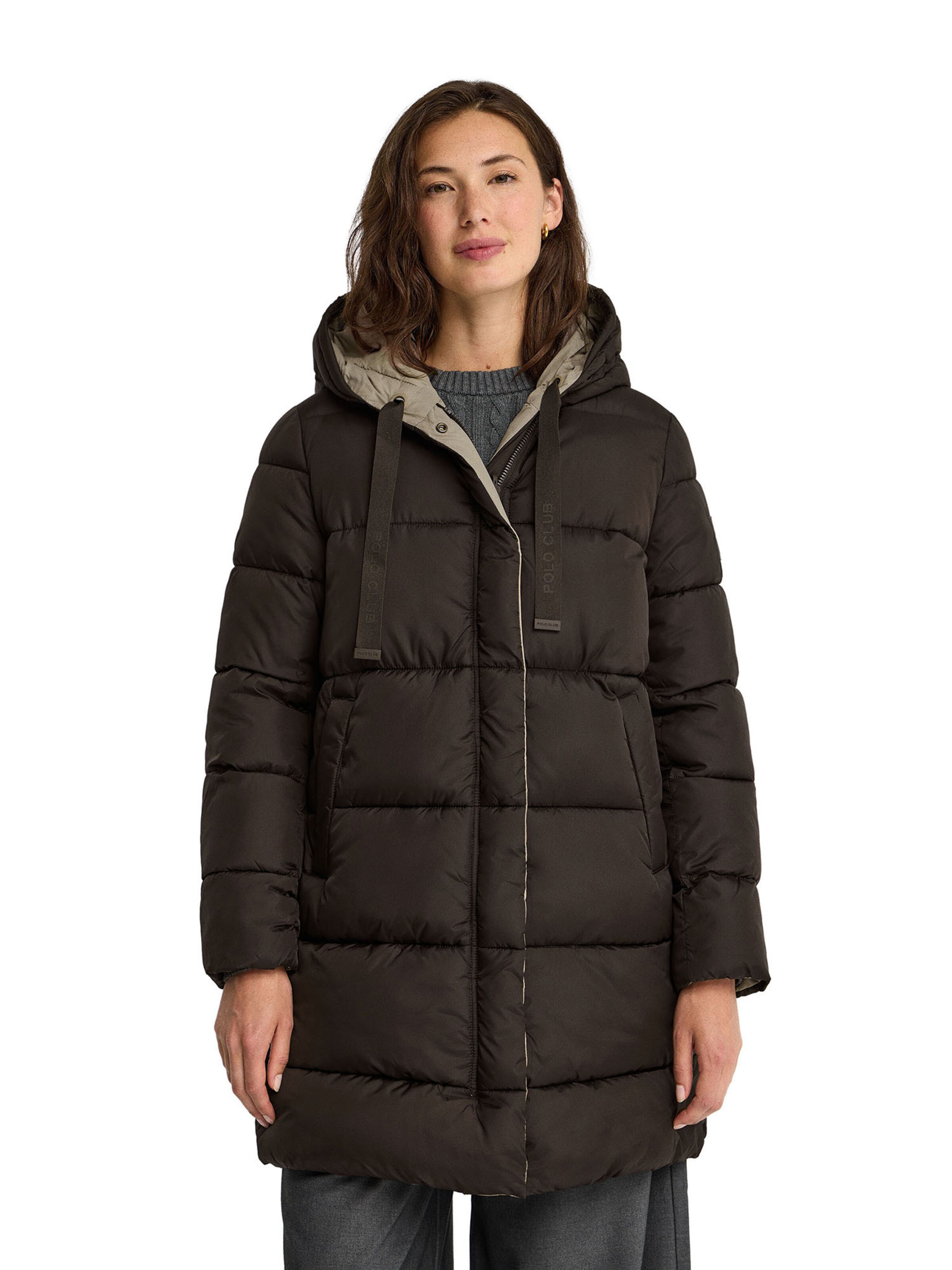 Polo Club Winter Jacket in Brown: front