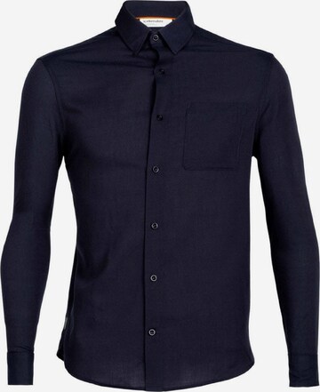 ICEBREAKER Regular fit Athletic Button Up Shirt in Blue: front