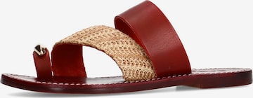 Tongs SACHA en rouge : devant