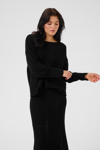 Pull-over 'Diva' My Essential Wardrobe en noir : devant