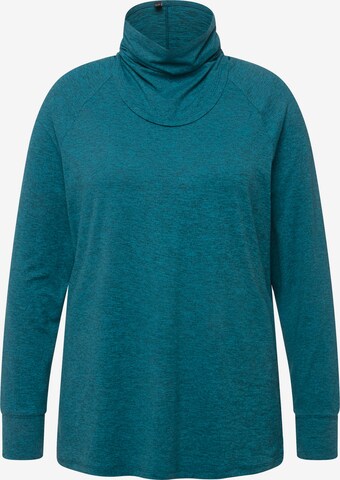 Ulla Popken Sweatshirt in Blauw: voorkant