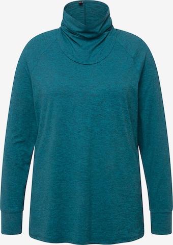 Sweat-shirt Ulla Popken en bleu : devant