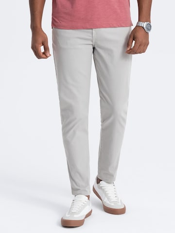 Ombre Slim fit Chino trousers in Grey: front