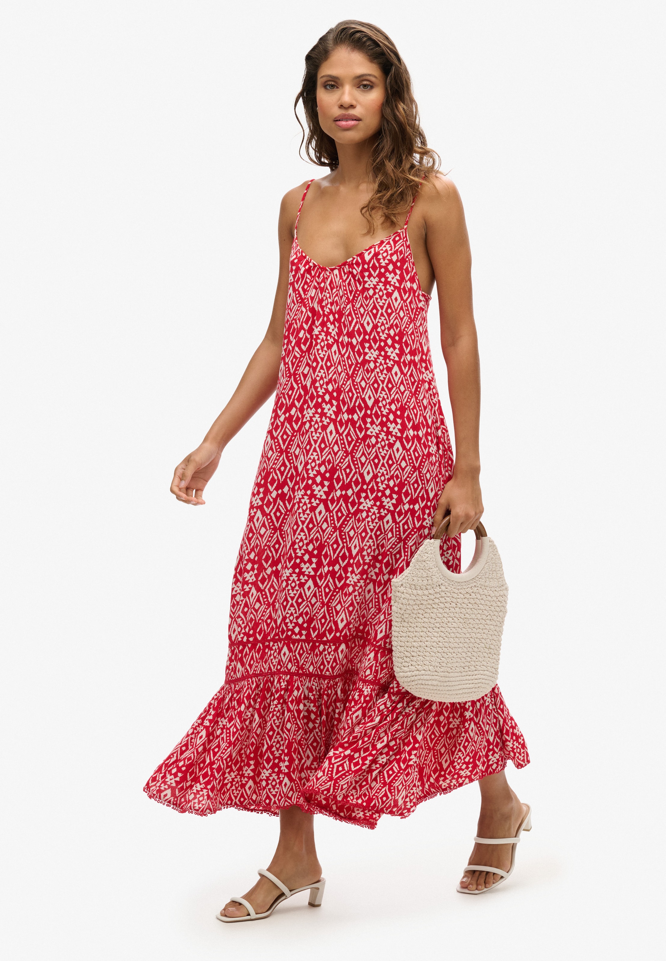 Superdry Strandjurk in Rood