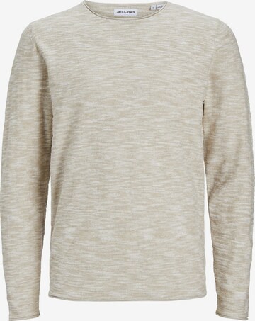 Pull-over Jack & Jones Plus en beige : devant