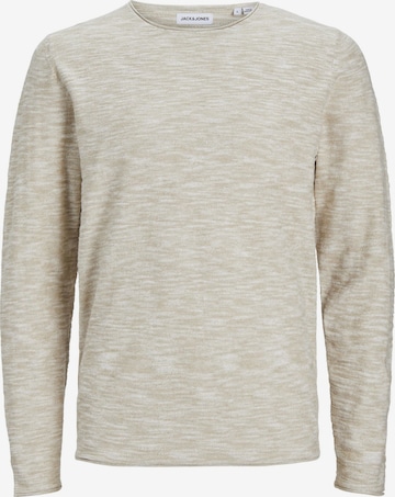 Jack & Jones Plus Sweater in Beige: front