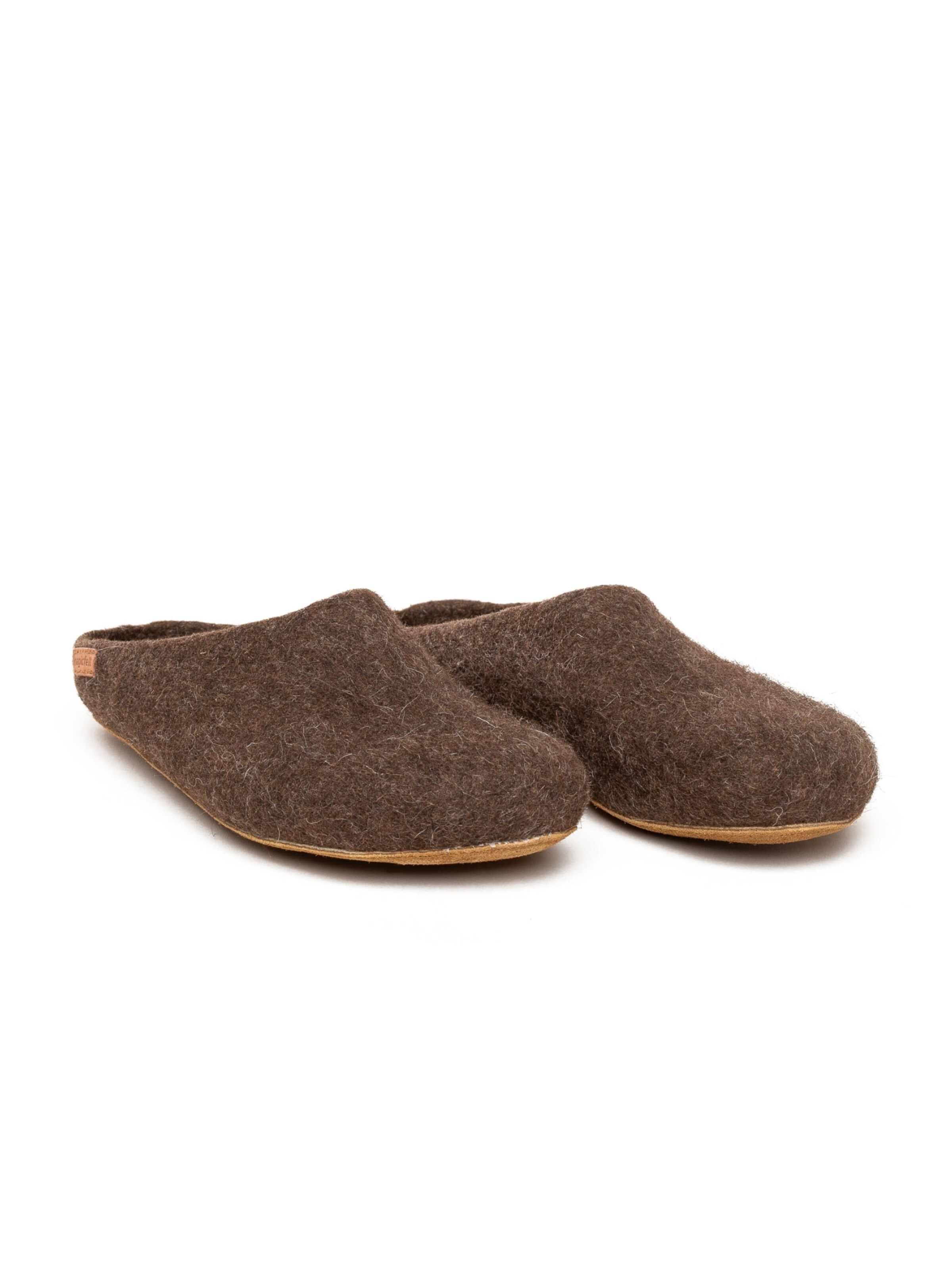 MagicFelt Slippers 'Filzpantoffel Magicfelt 713' in Brown