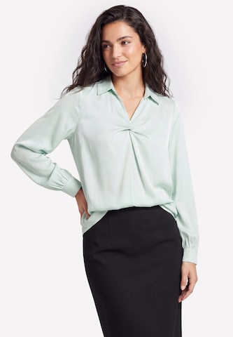 usha BLACK LABEL Blouse in Blauw: voorkant