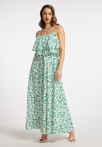 faina Dress in Green: front