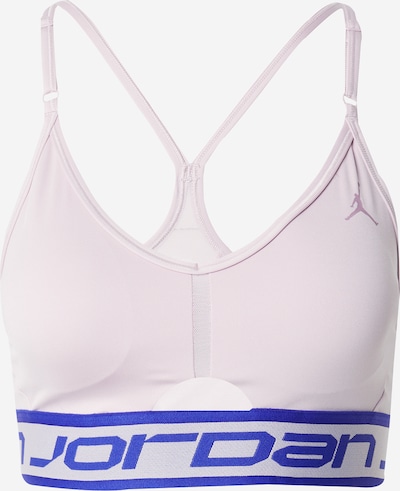 NIKE Soutien-gorge de sport en bleu foncé / prune / lavande, Vue avec produit