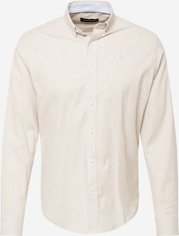 Coupe regular Chemise Clean Cut Copenhagen en beige : devant