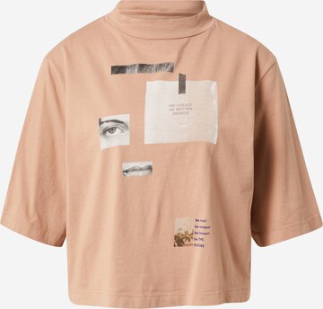 Sisley T-shirt i rosa: framsida