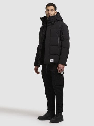 khujo Winter Jacket 'Tato' in Black