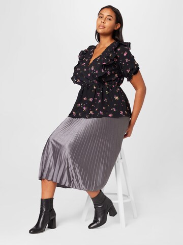 Dorothy Perkins Curve Bluse in Schwarz