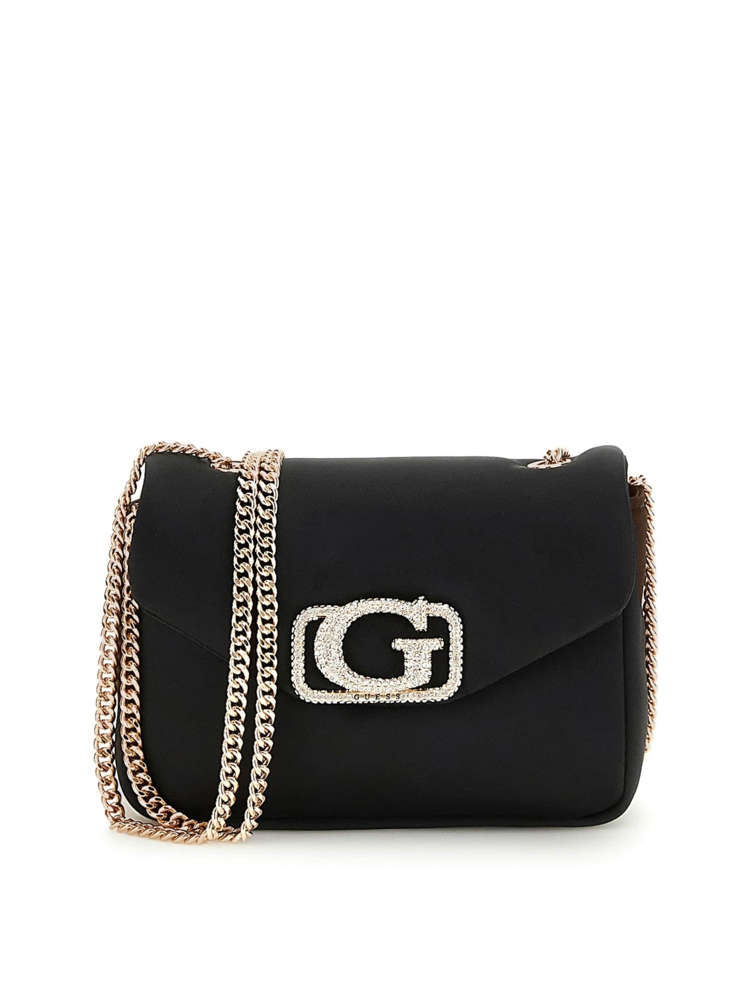 GUESS Umhängetasche 'Prue' in Schwarz: Vorderseite