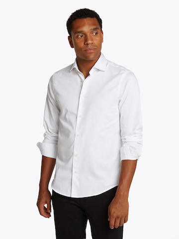TOMMY HILFIGER Regular Fit Hemd in Weiß: Vorderseite