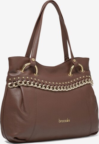 Borsa a spalla di Braccialini in marrone: frontale
