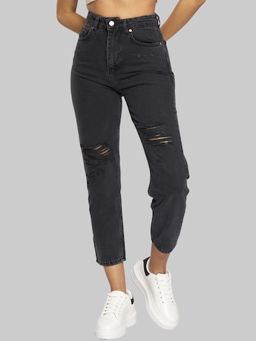 FRESHLIONS Regular Jeans ' Gisela ' in Black: front
