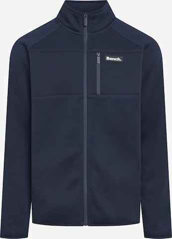 BENCH Athletic Fleece Jacket in Blue: front