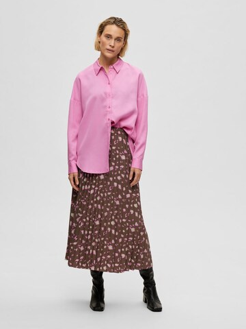 SELECTED FEMME Skirt in Brown