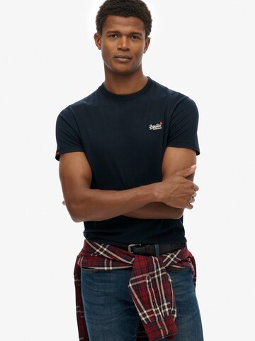 Superdry & Co Paita 'ESSENTIAL' värissä musta: etupuoli