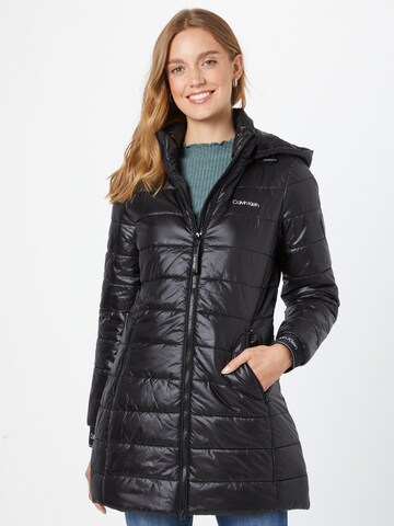 Calvin Klein Between-Seasons Coat 'Sorona' in Black: front