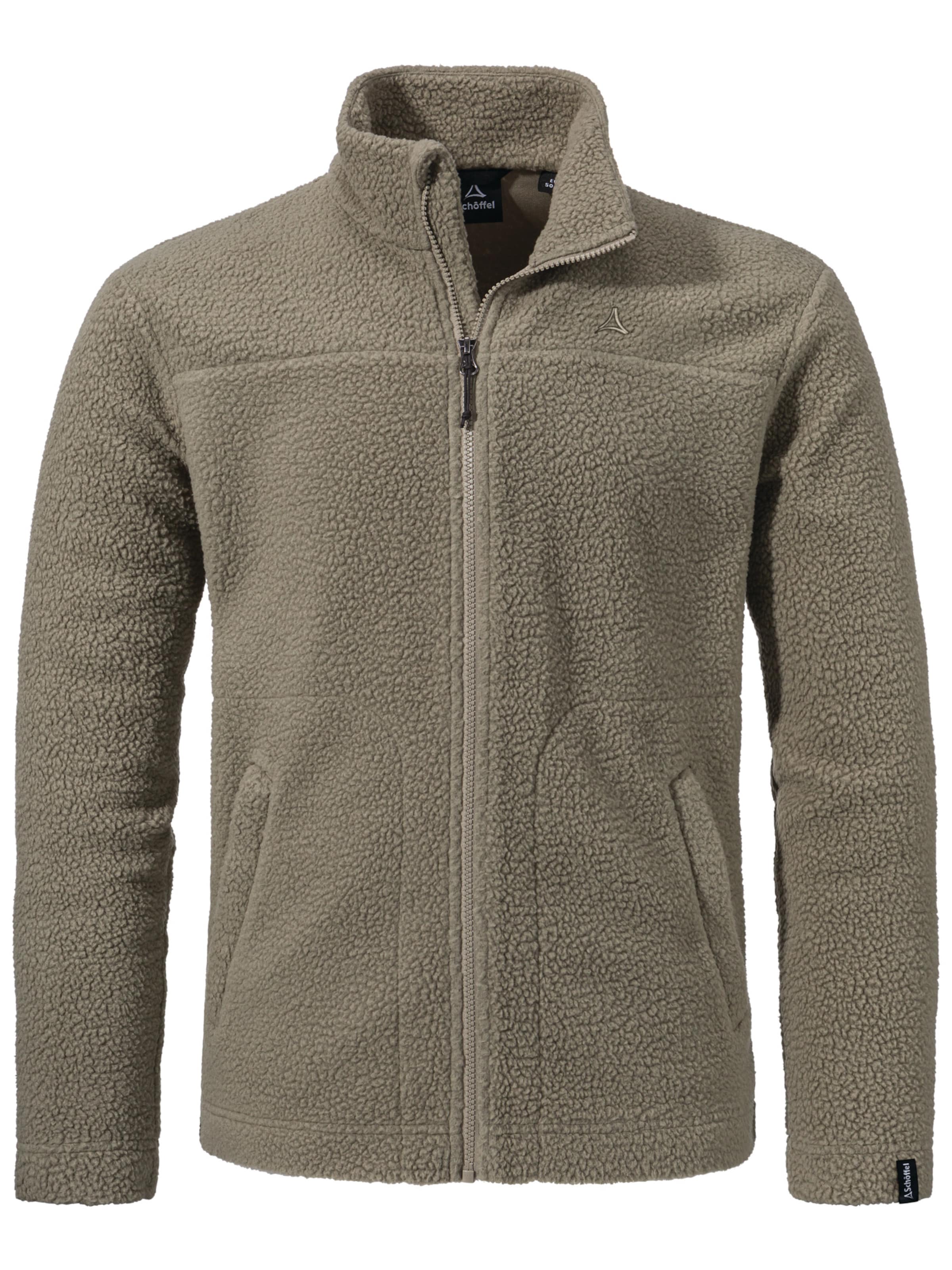 Veste en polaire fonctionnelle ' Urban CIRC Fleece Jk Style Purga MNS ' Schöffel en marron : devant