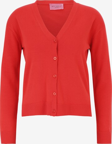 Betty Barclay Basic-Strickjacke mit Knopfleiste in Rot: predná strana