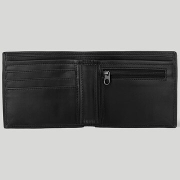 Buckle & Seam Portemonnaie 'Bill' in Schwarz