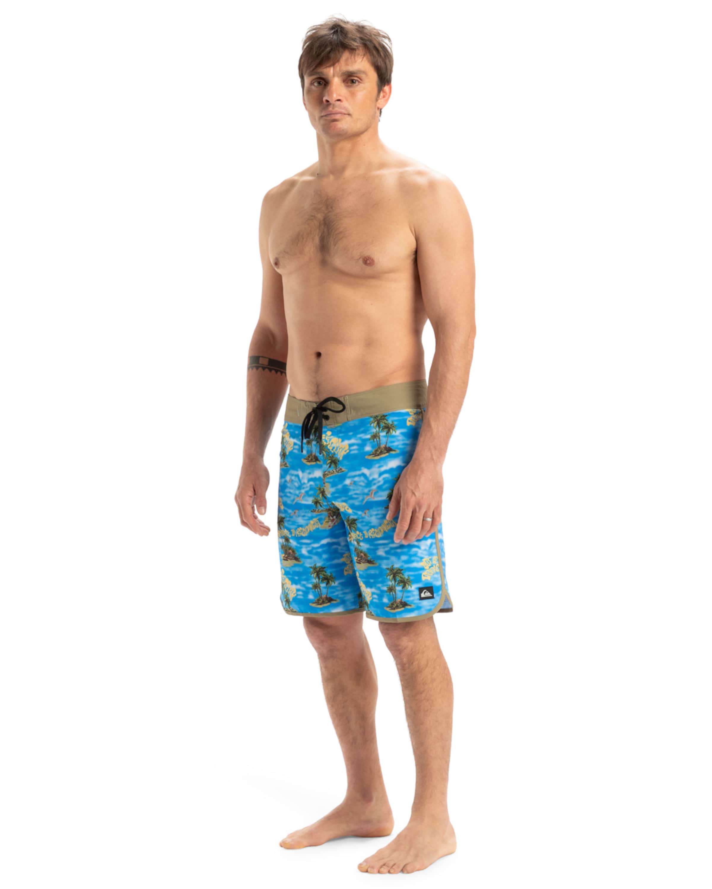 QUIKSILVER Swimming Trunks 'Highline Scallop 1' in Blue