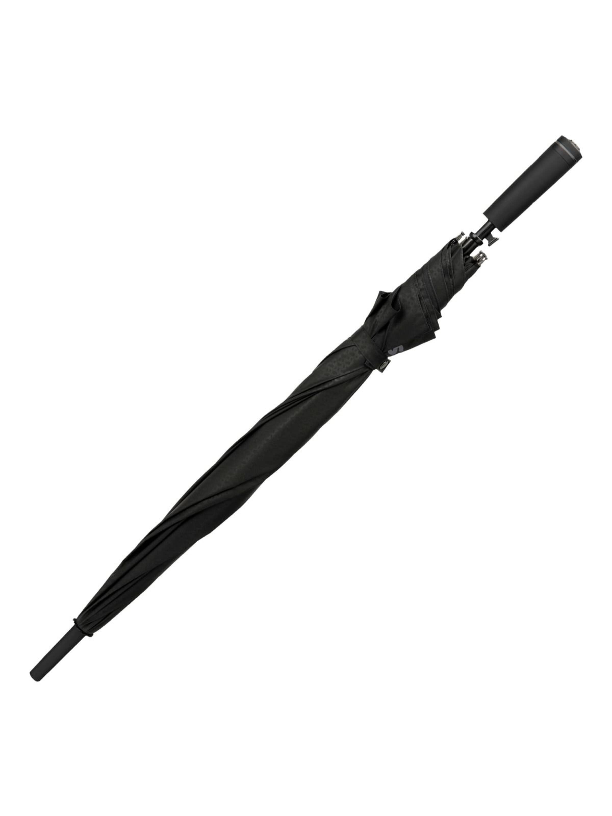 Parapluie 'Umbrella Double B Black & Gun' BOSS en gris