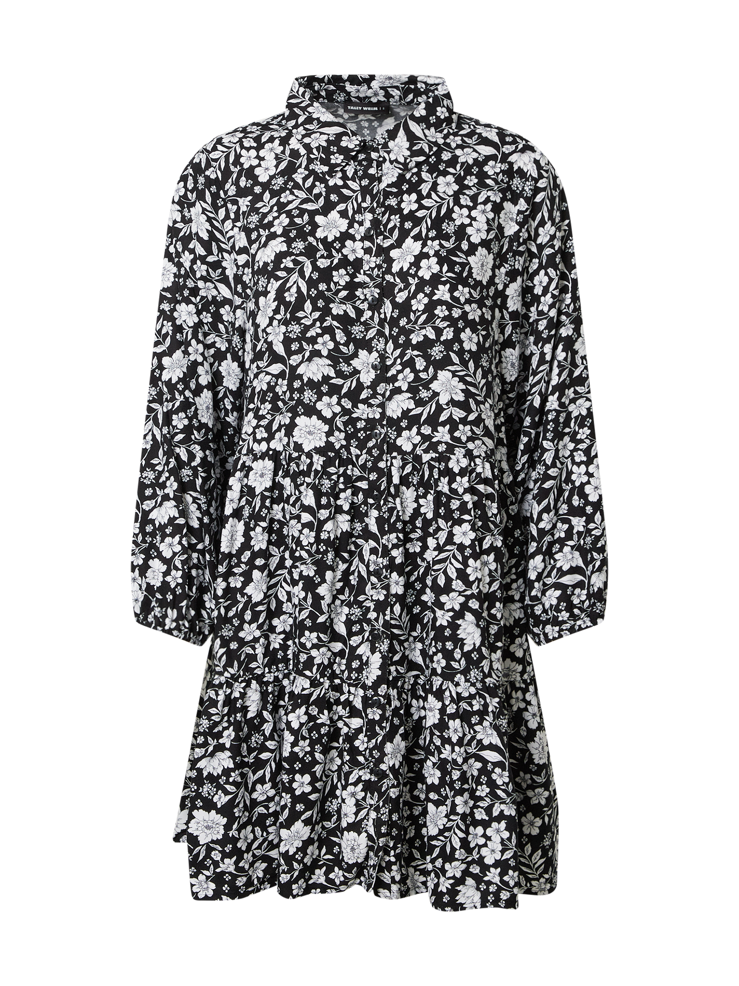 7FBC6 Odzież Tally Weijl Sukienka koszulowa w kolorze Czarnym 