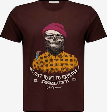 T-Shirt 'Tellson' Deeluxe en marron : devant