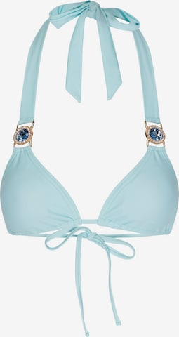 Moda Minx Háromszög Bikini felső 'Amour' - kék: elől