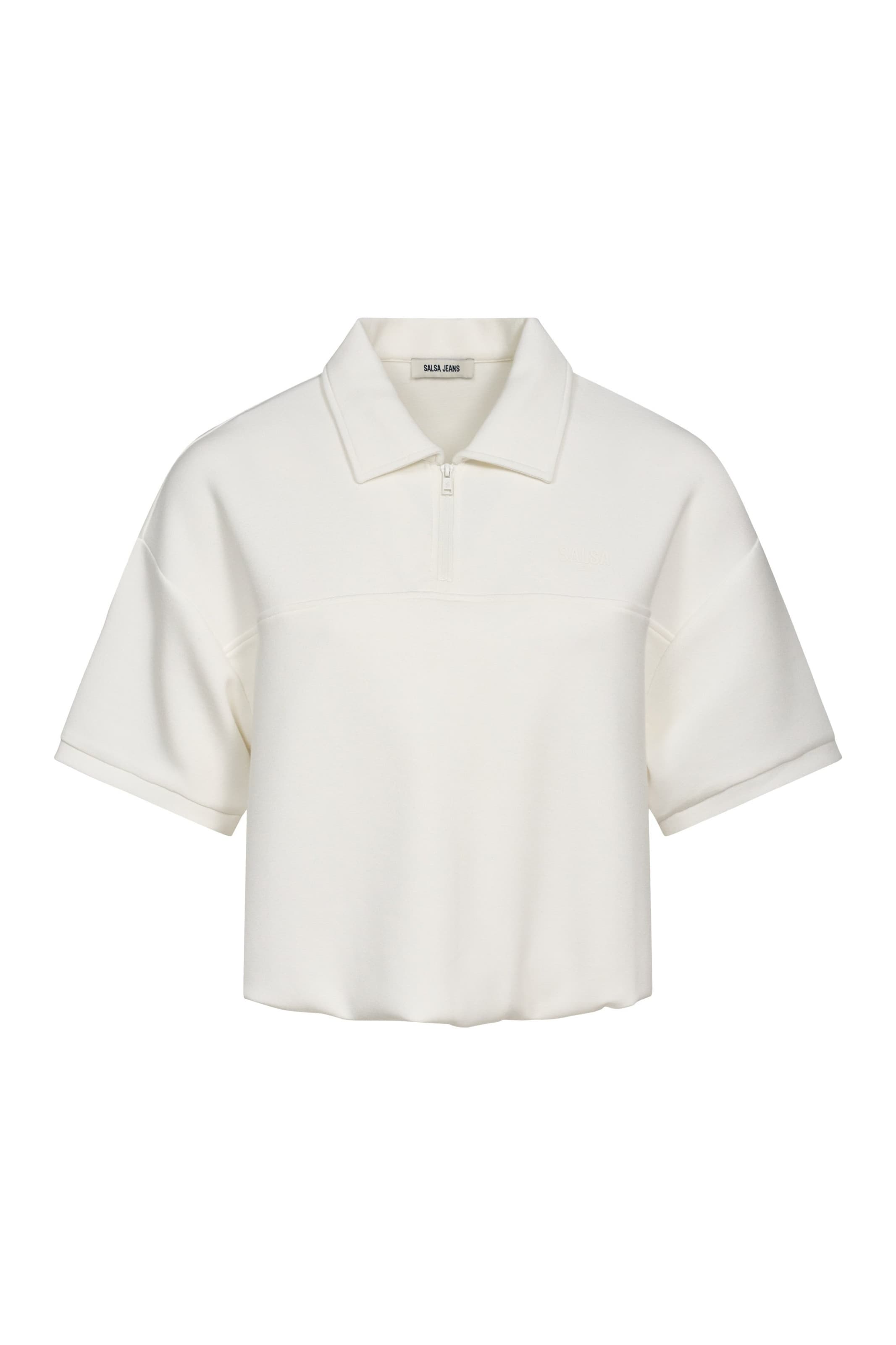 Salsa Jeans T-shirt en XL en blanc, Vue avec produit