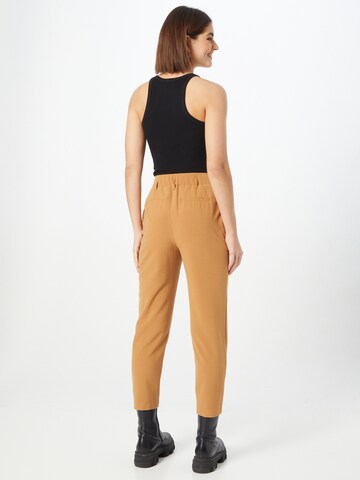 Warehouse Tapered Pleat-front trousers in Brown