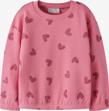 NAME IT Sweatshirt 'NMFVILUBA' in Pink: Vorderseite