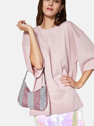 NALì Clutch 'BLENDA' in Fuchsia / Silver, Item view