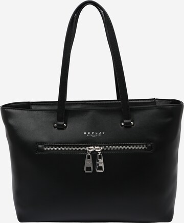 REPLAY Shopper táska - fekete: elől
