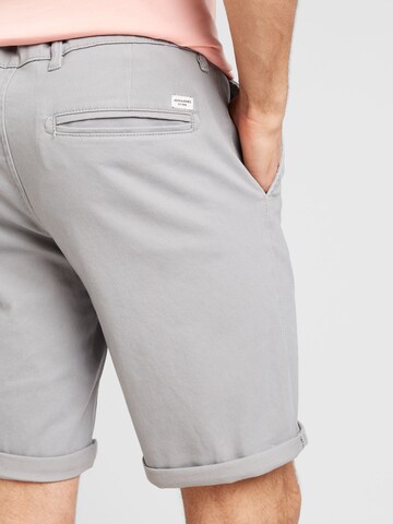 JACK & JONES Szabványos Chino nadrág 'DAVE' - szürke