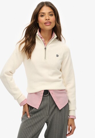 Pull-over Superdry en beige : devant