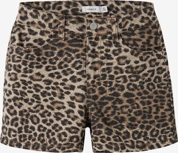 NAME IT Regular Trousers 'NKFRose' in Brown: front
