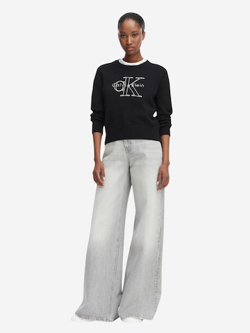 Calvin Klein Jeans Pullover 'LV047G322G' i sort