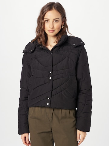 Pimkie Between-season jacket 'WAVE' in Black: front